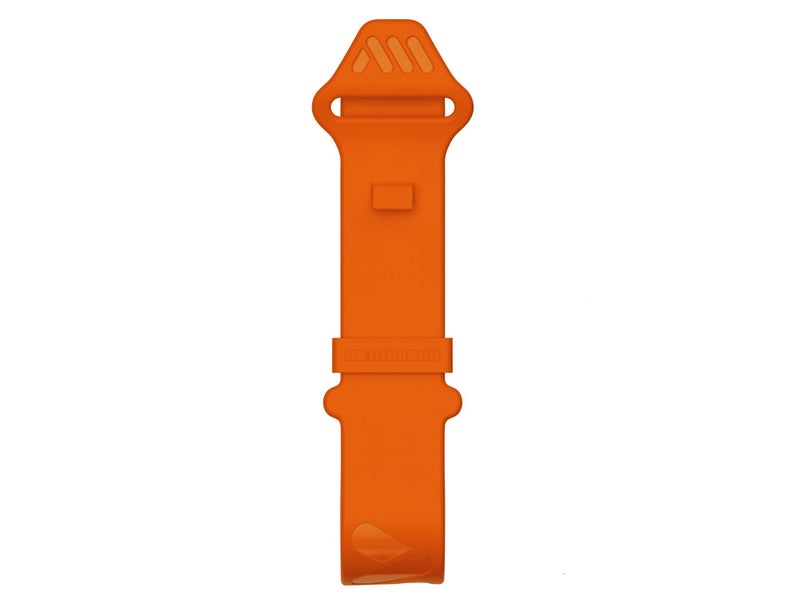 All Mountain Style MTB Tube Strap â€“ Lightweight, No-Velcro Bike Frame Strap for CO2, Tire Levers & Tube â€“ Universal Fit, Weather-Resistant TPE Material - Orange Color - Image 2